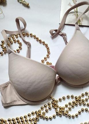 Victoria's secret pink 70b 32b push up бюстгальтер базовый гладкий