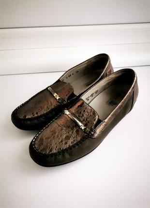 Красивые туфли-лоферы из натуральной кожи waldlaufer4 фото