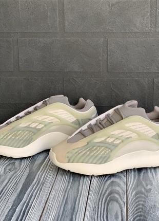 Распродажа! adidas yeezy boost 700 кроссовки мужские адидас буст весенние осенние демисезонные демисезонные топ качество низкие серо-зеленые текстильные3 фото