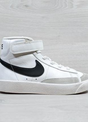 Високі дитячі кросівки на липучці nike blazer оригінал, розмір 30