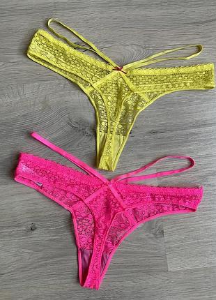 Трусики женские набор 2 шт кружево primark