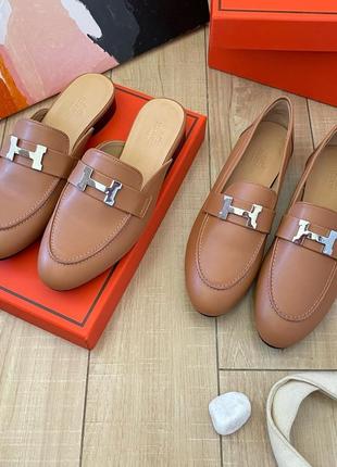 Лофери, мюли в стилі hermes2 фото