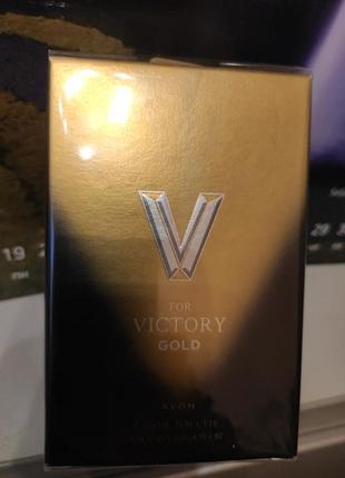 Туалетна вода v for victory gold avon 75 мл3 фото
