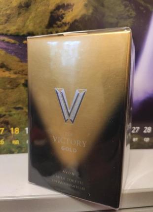 Туалетна вода v for victory gold avon 75 мл1 фото