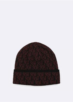 Новая зимняя шапка calvin klein ( ck allover monogram logo beanie hat 2in1 ) с америки