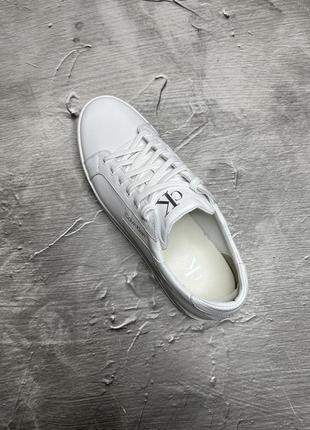 Стильные брендовые белые качественные мужские кеды весна-осень, кожаные, натуральная кожа-мужская обувь8 фото