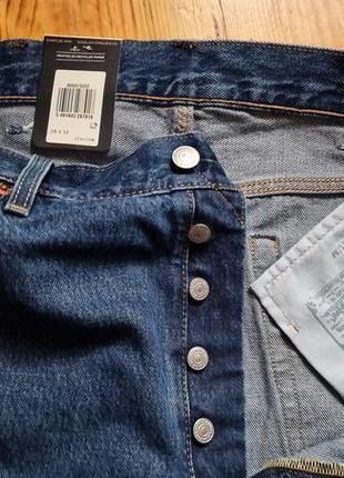 Брендові фірмові демісезонні зимові джинси levi's 501 premium,оригінал із сша,нові з бірками.6 фото