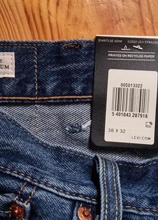 Брендові фірмові демісезонні зимові джинси levi's 501 premium,оригінал із сша,нові з бірками.7 фото