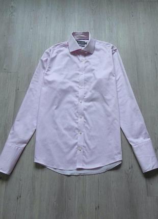 Мужская рубашку нежно розового цвета под запанки1 фото
