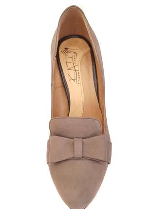 Женские кожаные туфли кожа на высоком каблуке и платформе модельные нарядные красивые коричневые 36р6 фото