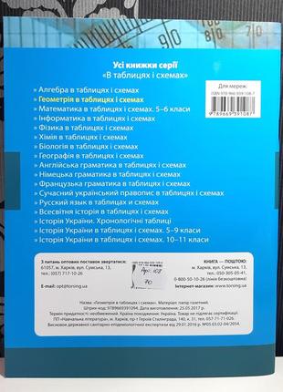 Геометрія в таблицях і схемах. 7-11 класи. роганін олександр миколайович2 фото