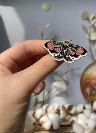 Квітковий метелик пін значок брошка2 фото