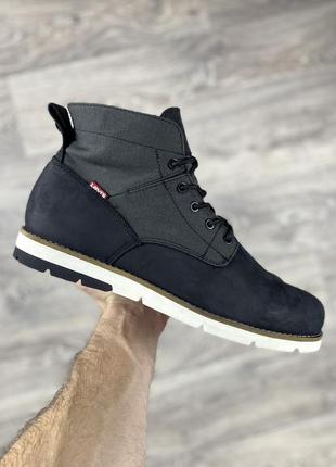 Levi’s cordura ботинки 44 размер кожаные чёрные оригинал