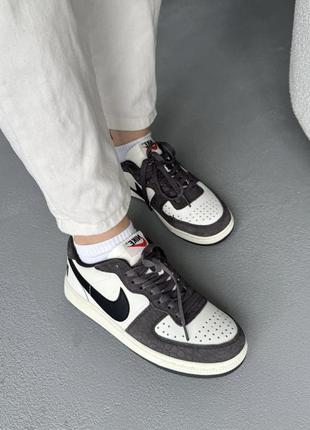 Найк термінатор лов nike terminator low white/ brown1 фото