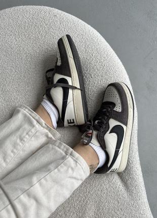 Найк термінатор лов nike terminator low white/ brown6 фото