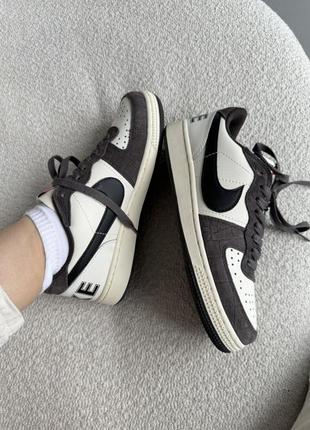 Найк термінатор лов nike terminator low white/ brown4 фото