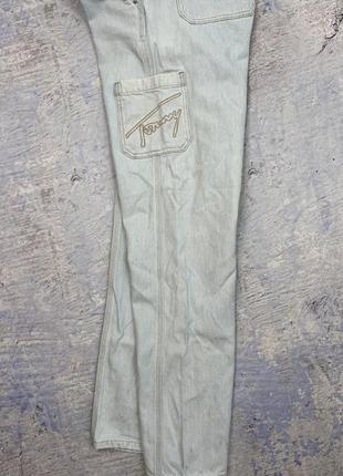 Tommy hilfiger jeans комбінезон з світлого деніму розмір s8 фото
