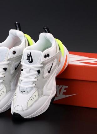 Nike m2k tekno 🆕 женские кроссовки найк 🆕 оранжевый/белый2 фото