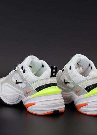 Nike m2k tekno 🆕 женские кроссовки найк 🆕 оранжевый/белый7 фото