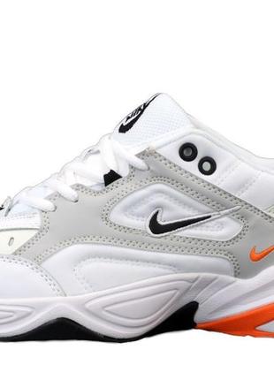 Nike m2k tekno 🆕 женские кроссовки найк 🆕 оранжевый/белый4 фото