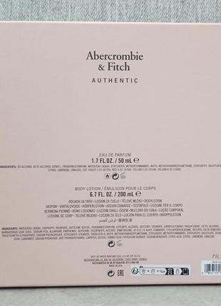 Abercrombie & fitch authentic подарочный набор для женщин (оригинал)3 фото