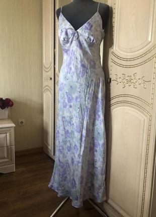 Роскошная шелковая ночнушка, платье комбинация в бельевом стиле, натуральный шелк шёлк2 фото