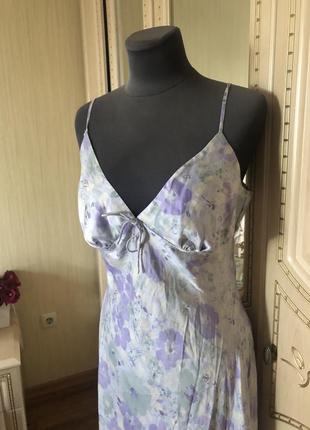 Роскошная шелковая ночнушка, платье комбинация в бельевом стиле, натуральный шелк шёлк3 фото