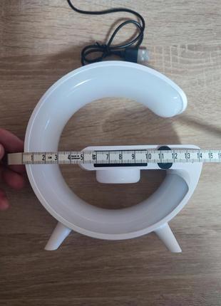 Портативна колонка світильник із бездротовою зарядкою