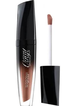 Рідка помада для губ deborah milano volume vinyl lipstick 03 — nude brown