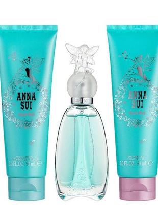 Anna sui secret wish набор (туалетная вода 50 мл + лосьон-молочко для тела 90 мл + гель для душа 90мл)