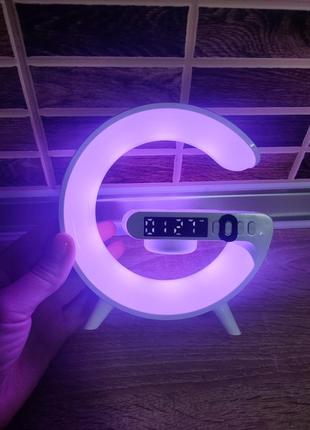 Портативна колонка світильник із бездротовою зарядкою