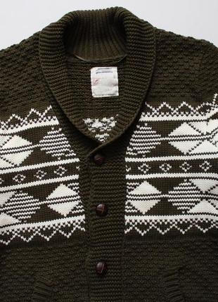 Красивий светр кардиган з візерунком від burton menswear2 фото