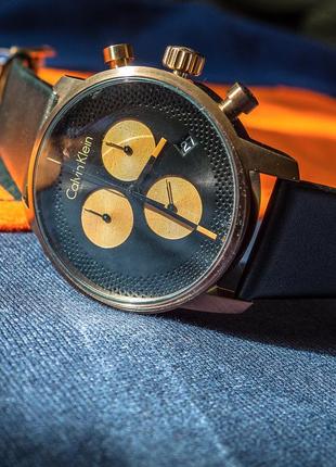 - 59% | мужские швейцарские часы хронограф calvin klein k2g17tc1 (оригинальные, с биркой)3 фото