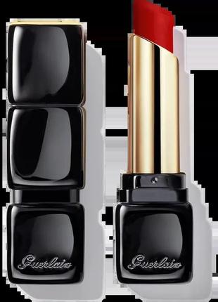 Помада для губ guerlain kisskiss tender matte lipstick 775 - kiss rouge3 фото