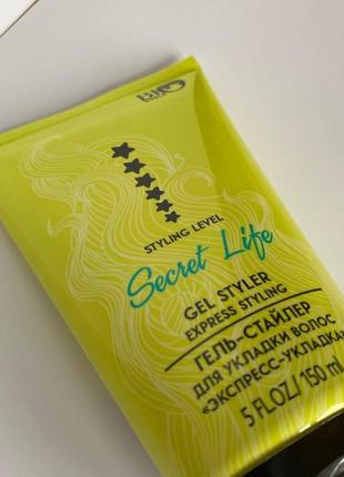 Гель-стайлер для укладання волосся bio world secret life gel styler express styling експрес-укладка,6 фото