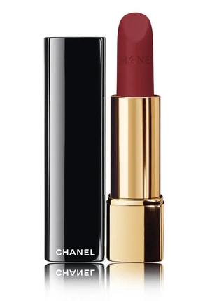 Помада для губ chanel rouge allure velvet 63 — nightfall, тестер