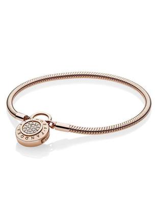 Серебряный браслет-основа pandora rose 587757cz 22