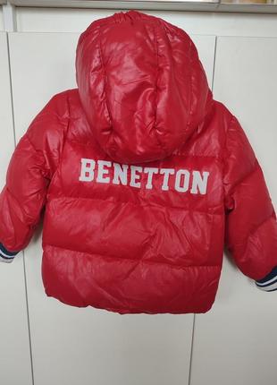 Пуховик дутик зимняя куртка benetton2 фото