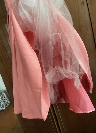 Платье розовое4 фото