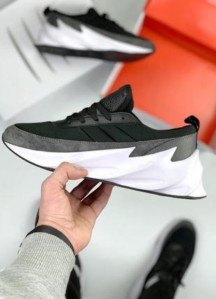 Adidas sharks 🦈 gray black 🆕 мужские кроссовки адидас шарк 🆕 черные/серые6 фото