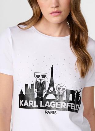 Футболка белая karl lagerfeld оригинал оригінал s m