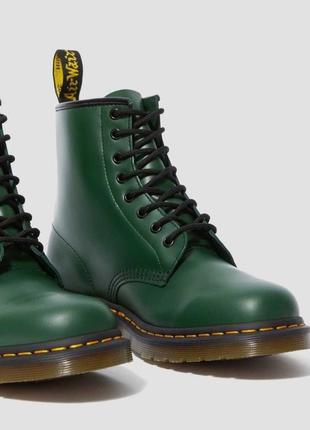 Черевики черевики dr. martens 1460 зелені smooth leather original