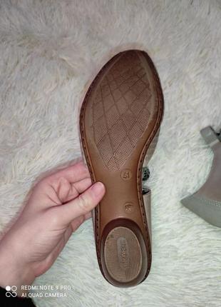 Rieker кожаные туфли босоножки балетки обуви кожа 27 см кожаные туфлы7 фото