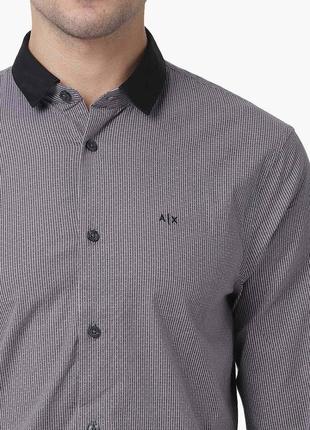 Мужская премиальная рубашка armani exchange, размер по факту l2 фото