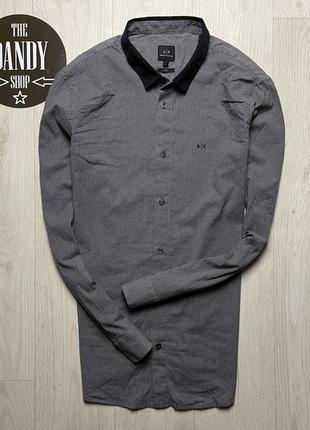 Чоловіча преміальна сорочка armani bag exchange, розмір по факту l