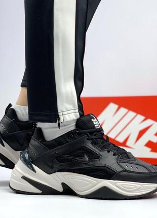 Nike mk2 tekno black 🆕 мужские кроссовки найк текно  🆕 черные/белые