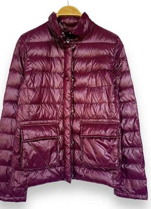 Ультралегкий пуховик куртка красивого винного цвета в размере м (10) подойдет также на сек next