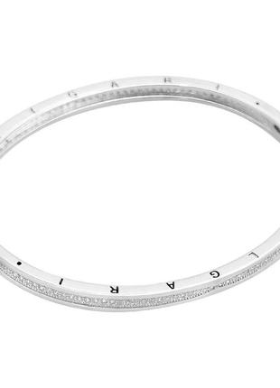 Серебряный браслет высокогокачества с фианитами, вес изделия 12,36 гр (2153900) 18 размер