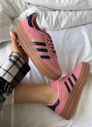 Кроссовки adidas gazelle pink6 фото