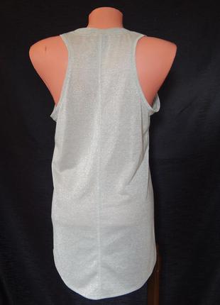 Ошатна майка-алкоголічка з люрексовою ниткою під срібло від inwear (розмір 38-40)4 фото